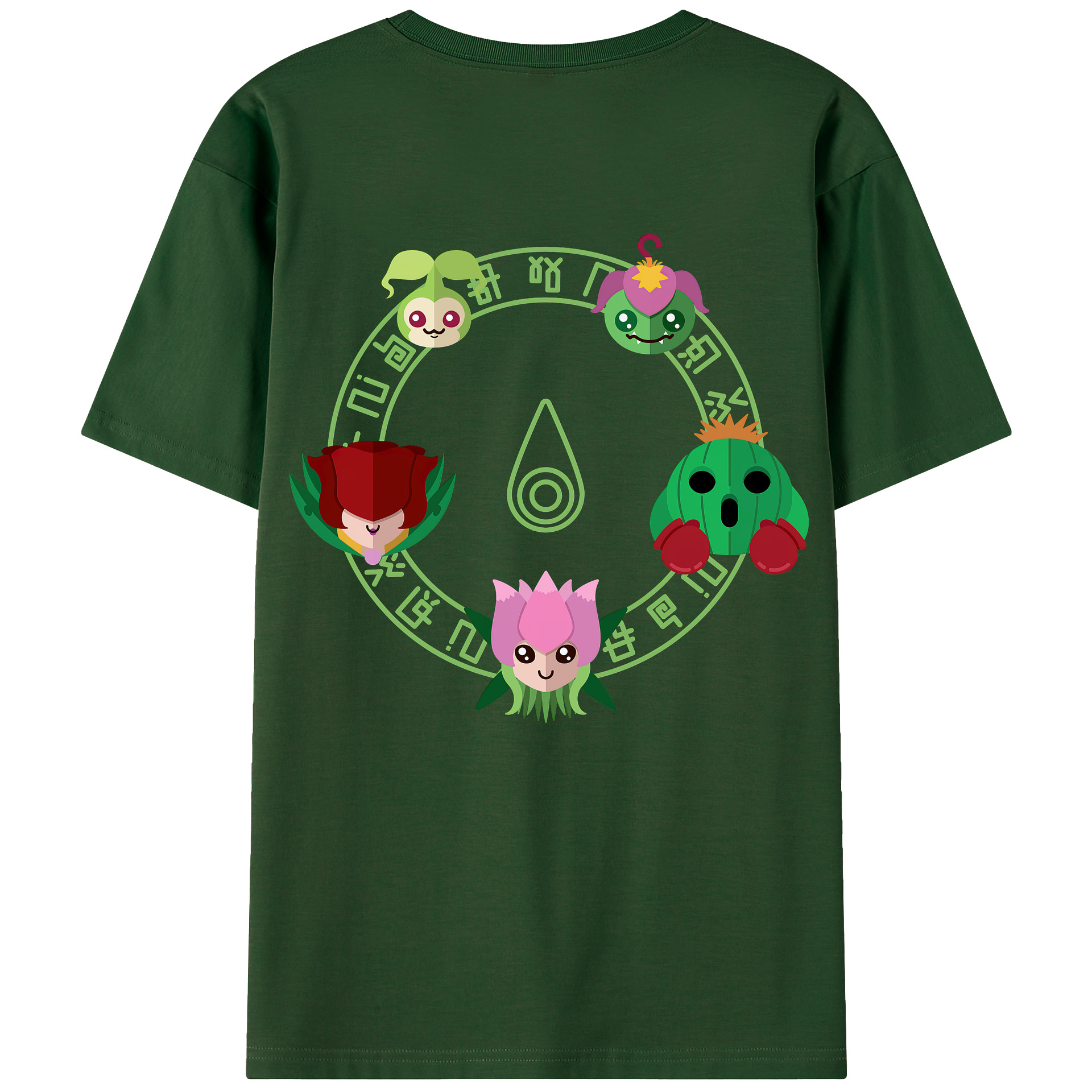 （画像用） Digimon デジタルモンスター/デジモン 綿100％半袖Tシャツ（背面プリント）